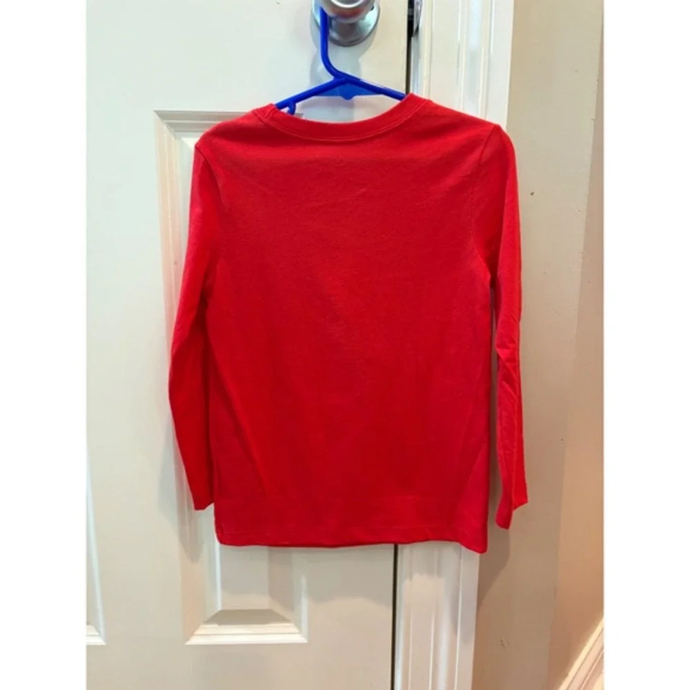New Carters Boys Red Christmas T Rex Dinosaur Cookie‎ Long Sleeve Shirt 4T